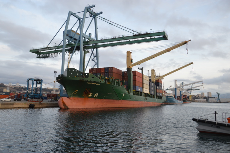 Sur le terminal de Mourepiane, le port et CMA CGM prévoit de nouveaux investissements dans la manutention et la création d'un terminal ferroviaire. ©NBC