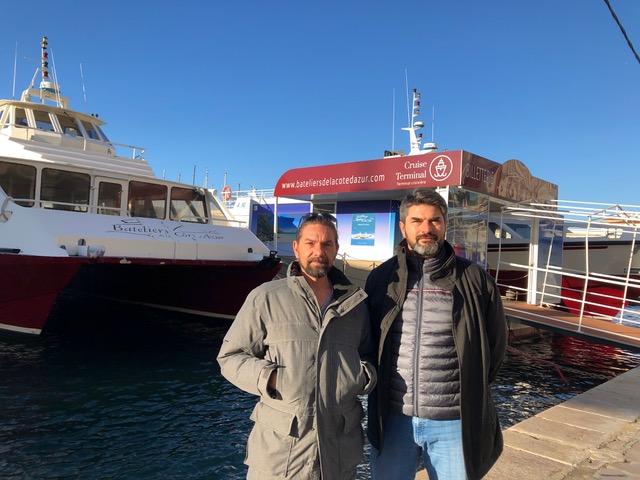 Yves et Christophe Arnal, gérants des Bateliers de la Côte d’Azur © DR