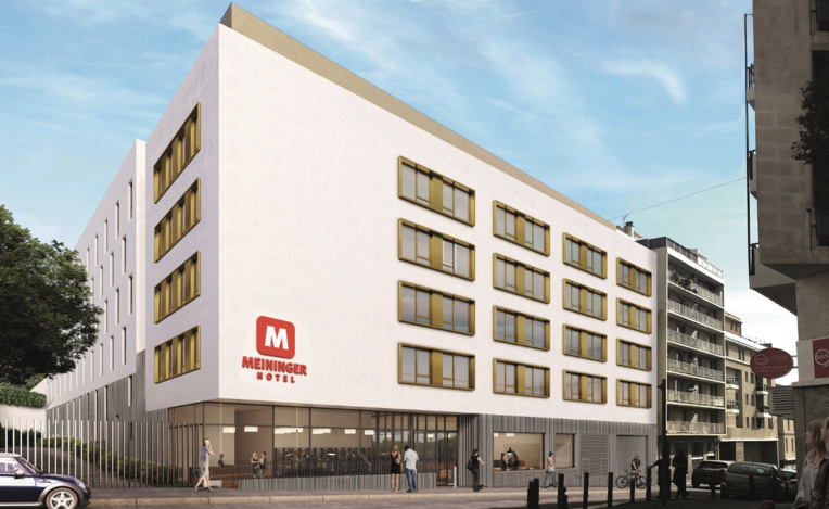 L'hôtel Meininger lèvera le rideau en 2022 rue de Forbin (2e) © DR
