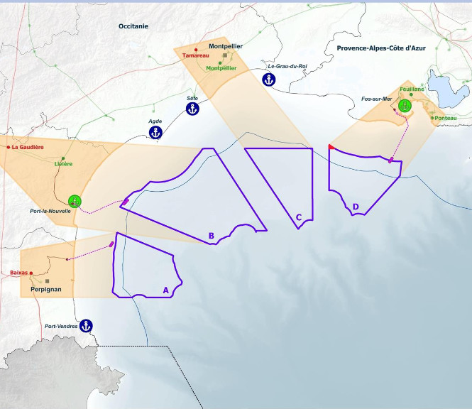 Un débat public pour souffler les localisations des futures éoliennes flottantes en Méditerranée