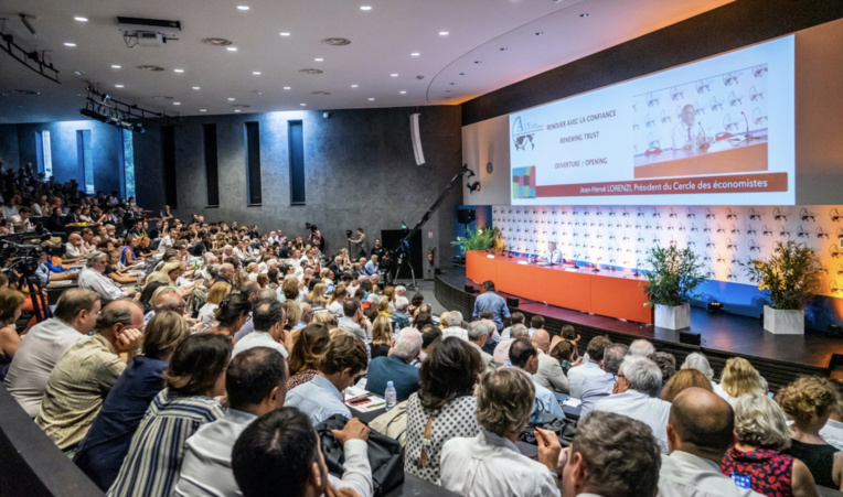 Un précédente édition des Rencontres économiques d'Aix-en-Provence. Cette année l'événement se tiendra sur 2 ha au Parc Jourdan. ©DR