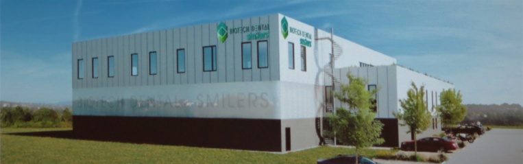 La future usine "Smilers" de Biotech Dental devrait entrer en service en septembre 2022