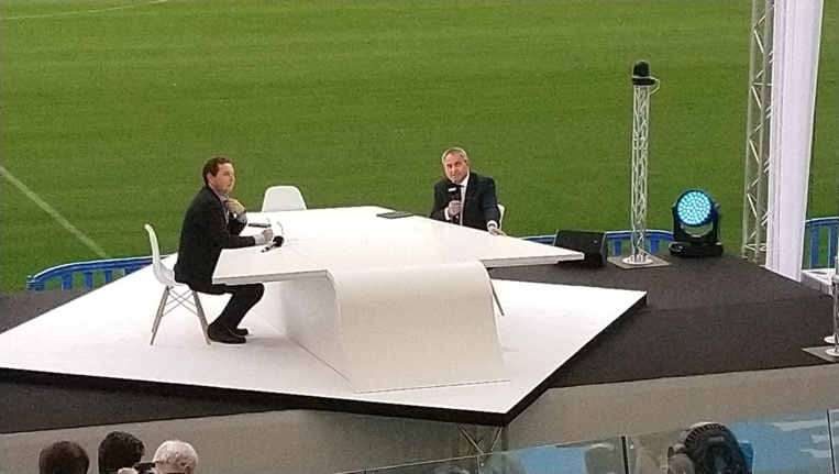 Philippe Korcia, président de l'UPE 13 et Xavier Bertrand président de la Région des Hauts de France Philippe Korcia, président de l'UPE 13 et Xavier Bertrand président de la Région des Hauts de France