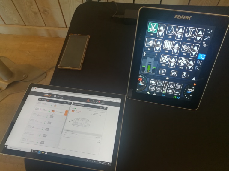 Pellenc offre un accès à une multitude de données via des interfaces lisibles. (Photo JC Barla)
