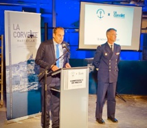 Une conférence de presse à la Savonnerie du Midi aux Aygalades à Marseille