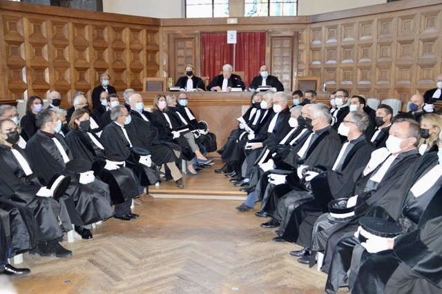 Près de 200 personnes ont assisté à l’audience solennelle du tribunal de commerce de Marseille le 13 janvier. ©N.B.C