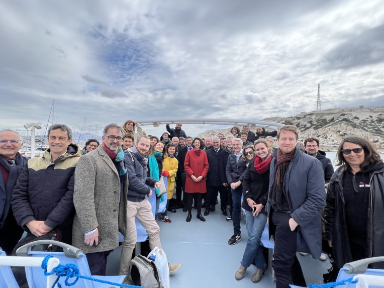 Claire Pitollat, députée LREM des Bouches-du-Rhône, a convié le 15 mars 2022 sur l’île du Frioul à Marseille, tous les acteurs engagés dans la préservation des océans et de la qualité de l’air.  ©NBC Claire Pitollat, députée LREM des Bouches-du-Rhône, a convié le 15 mars 2022 sur l’île du Frioul à Marseille, tous les acteurs engagés dans la préservation des océans et de la qualité de l’air.  ©NBC