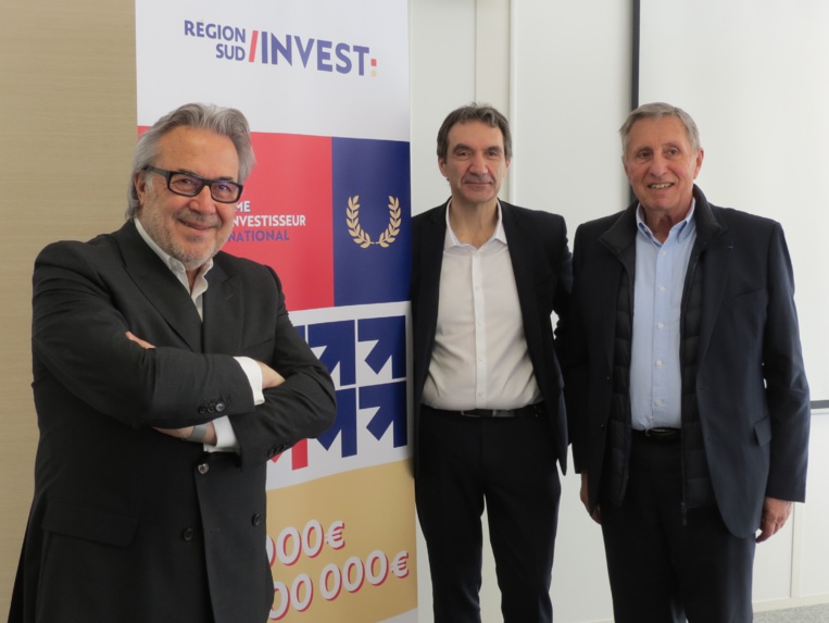 Pour Alain Lacroix, Pierre Joubert et Bernard Kleynhoff, RSI est un levier de moyens financiers. Pour 65 millions d’euros investis, 296 millions d’euros sont finalement engrangés par les entreprises. (Photo JC Barla)