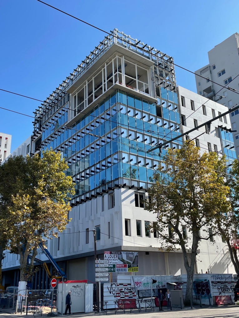 Le Pixelia, nouvel immeuble de bureau d'Euroméditerranée © JP Le Pixelia, nouvel immeuble de bureau d'Euroméditerranée © JP