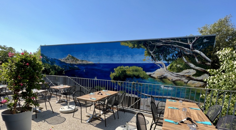 Le meilleur des calanques sur une fresque murale géante