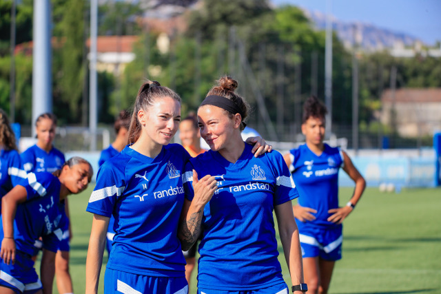 L’équipe féminine de l’OM à l’entrainement. Photo©Olympique de Marseille