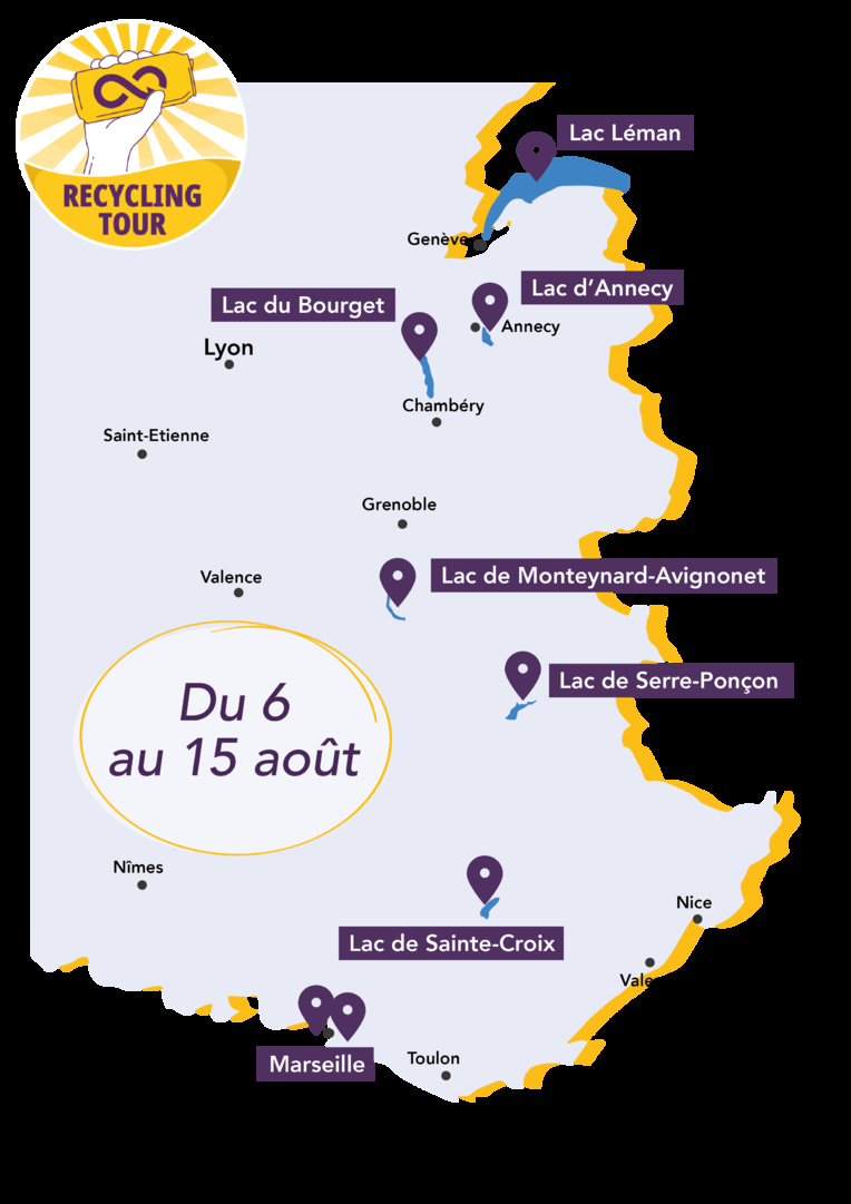 Le recycling tour « Chaque Canette Compte » passe par les lacs de la région Le recycling tour « Chaque Canette Compte » passe par les lacs de la région