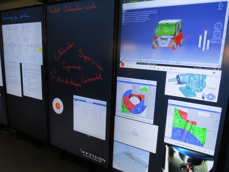 L'espace intègre une multitude de nouvelles ressources pédagogiques comme ce mur d'écrans (Photo JC Barla) L'espace intègre une multitude de nouvelles ressources pédagogiques comme ce mur d'écrans (Photo JC Barla)