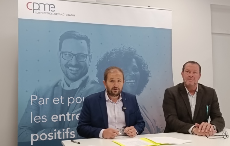 Alain Gargani et Jean-Luc Gérard alertent sur les difficultés des Tpe et Pme (photo F.Dubessy)