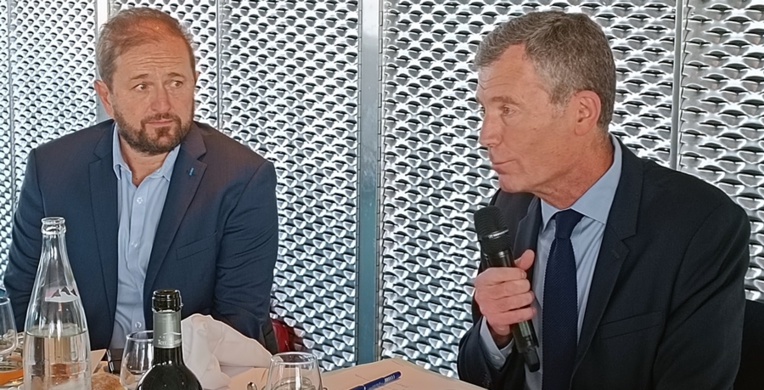 Alain Gargani et Christophe Mirmand ont animé ce déjeuner de la CPME (photo : F.Dubessy) Alain Gargani et Christophe Mirmand ont animé ce déjeuner de la CPME (photo : F.Dubessy)