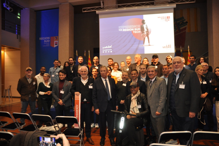 La délégation régionale des start up sélectionnées pour Las Vegas. Cp Sergio La délégation régionale des start up sélectionnées pour Las Vegas. Cp Sergio