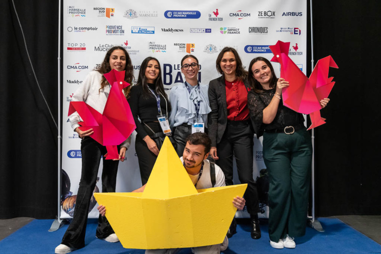 L'equipe de la French Tech Marseille lors de la dernière édition du Grand Bain, manifestation emblématique du collectif d'entrepreneurs