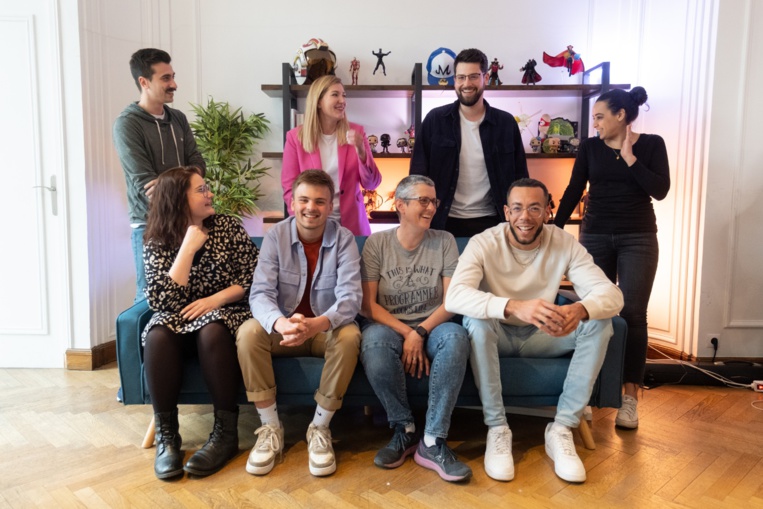 Une partie de l’équipe de la start-up marseillaise©Ottho
