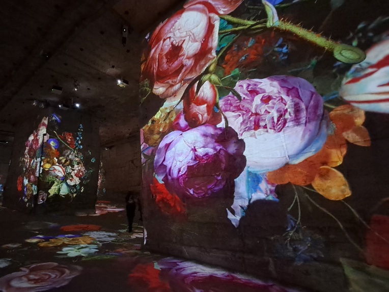 La nouvelle exposition immersive aux Carrières des Lumières permet de pénétrer les œuvres des maîtres hollandais dans des détails inaperçus jusqu’alors (photo JC Barla).