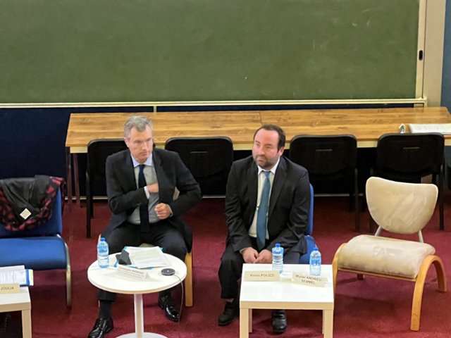 Christophe Mirmand, préfet de la région Provence Alpes Côte d’Azur et Kevin Polizzi, istréen, président d’Unitel à la tête du Comité scientifique du laboratoire territorial Industrie Fos-Berre. ©NBC