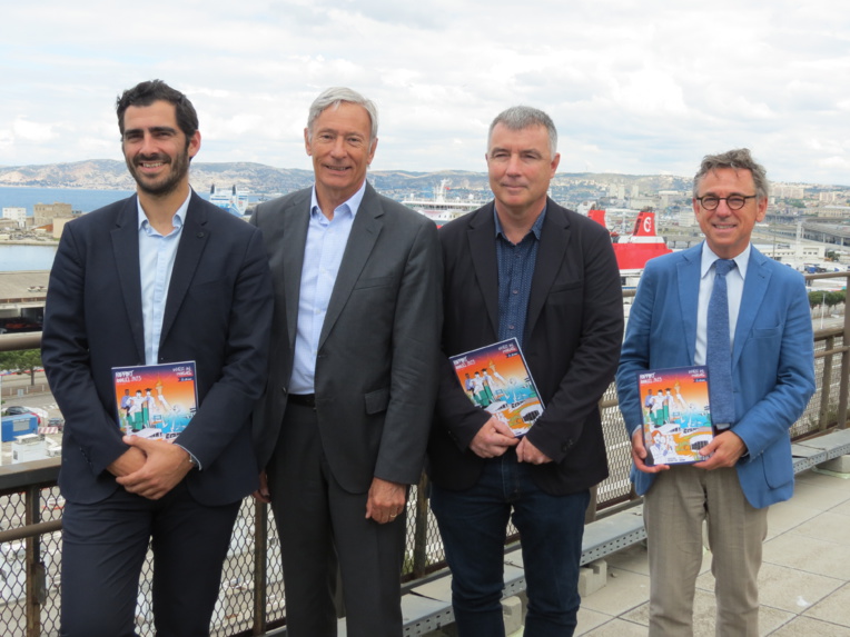 Sébastien Malrieu (Onepoint), Bernard Deflesselles (Pst Provence Promotion), Olivier Barra (Ardagh) et Philippe Stéfanini (DG Provence Promotion). (photo JC Barla)