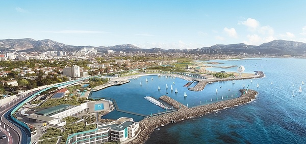 La construction de la Marina Olympique a représenté à elle-seule 44 M€ (cofinancée par l’Etat, les collectivités et la Solideo) et sera achevée en février 2024. ©DR
