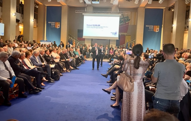 Renaud Muselier, président de la Région Sud a présenté un plan pour anticiper le manque d'eau en région Sud. ©NBC Renaud Muselier, président de la Région Sud a présenté un plan pour anticiper le manque d'eau en région Sud. ©NBC
