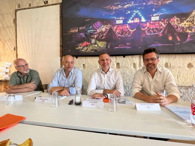 De g à dte : William Allaire, Renaud Tarrazi, Jérôme Dentz, président du Club de l’immobilier Marseille Provence et Emmanuel Dujardin. ©NBC