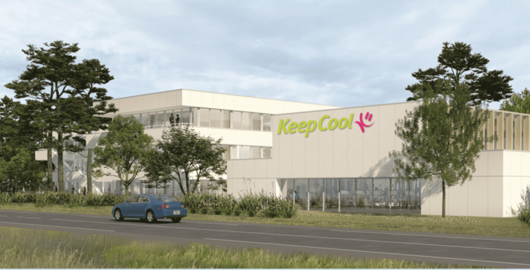 Le nouveau siège de Keepcool verra le jour fin 2024 le long de la RD 10 à Ventabren © DR