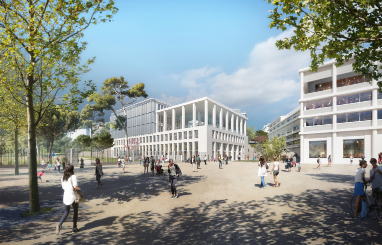 L'immeuble Newton Offices à la Porte d'Aix L'immeuble Newton Offices à la Porte d'Aix