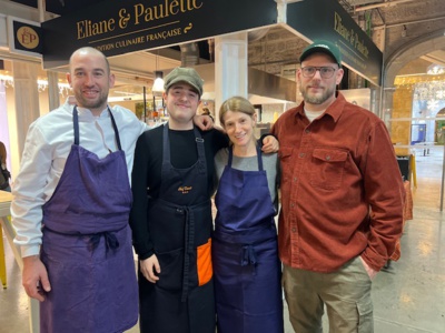 Quentin, Astrighk (et son fils) et Olivier, ont rejoint l’incubateur culinaire Food Cub. ©NBC