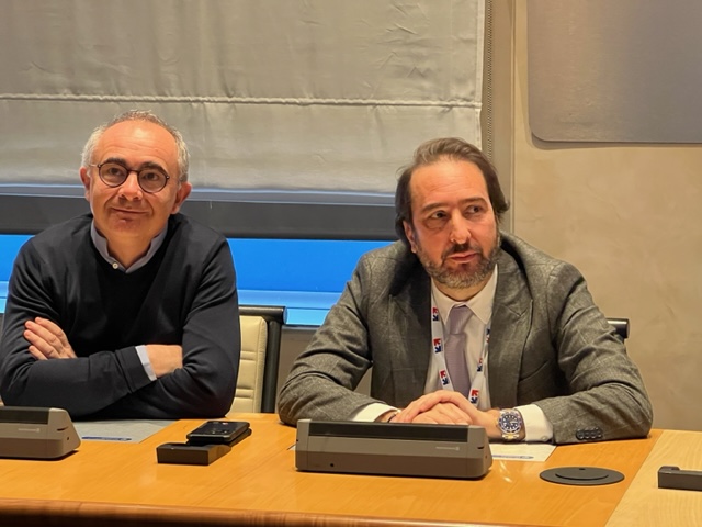 Pierre-Antoine Villanova, Directeur général de Corsica Linea et Kamel Moula, président du CREA. ©NBC