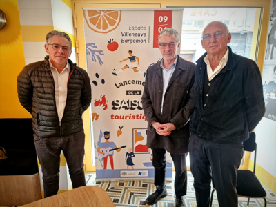 Maxime Tissot, directeur de l'Office du tourisme, Laurent Lhardit, président et Marc Thépot, président délégué. (© Pierre Psaltis)