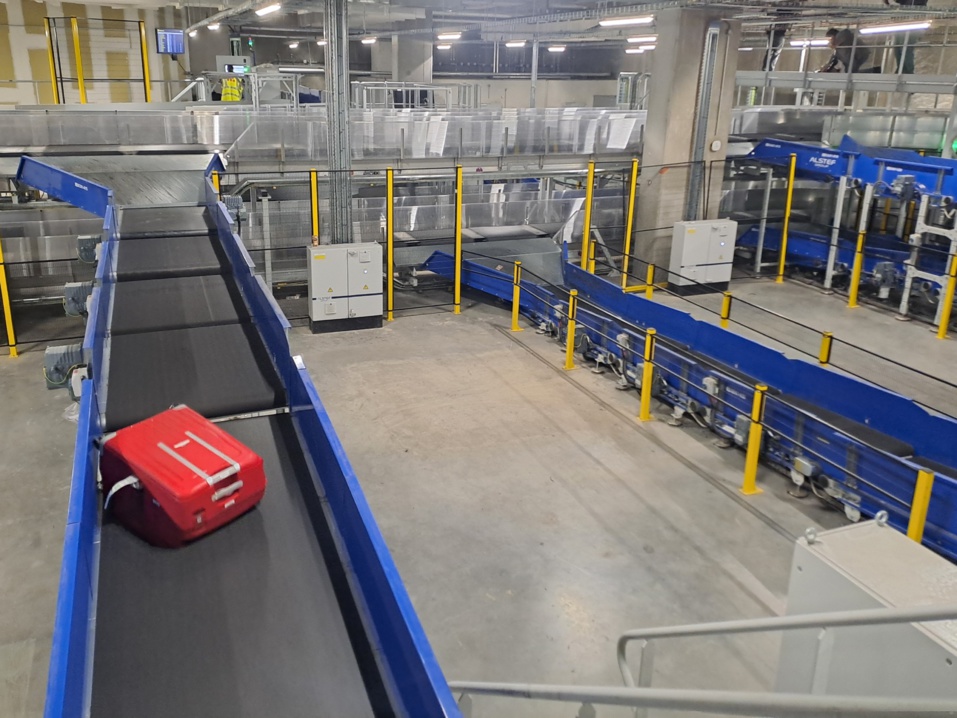 Le nouveau système de tri des bagages garantit une traçabilité constante (Photo JC Barla) Le nouveau système de tri des bagages garantit une traçabilité constante (Photo JC Barla)