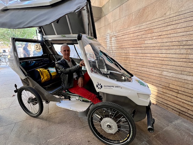 Gabriel Plassat ingénieur à l’Ademe, fondateur de la Fabrique des Mobilités est à l’origine de l’eXtrême Défi. ©NBC Gabriel Plassat ingénieur à l’Ademe, fondateur de la Fabrique des Mobilités est à l’origine de l’eXtrême Défi. ©NBC