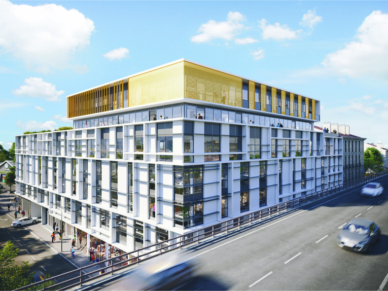 © Kardham / Lazard Group - Le Phocéa sort de terre sur la place Cazemajou (15e), au coeur d'Euroméditerranée. © Kardham / Lazard Group - Le Phocéa sort de terre sur la place Cazemajou (15e), au coeur d'Euroméditerranée.