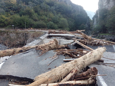 Pont Bendola Saorge en octobre 2020. © CD06 Pont Bendola Saorge en octobre 2020. © CD06