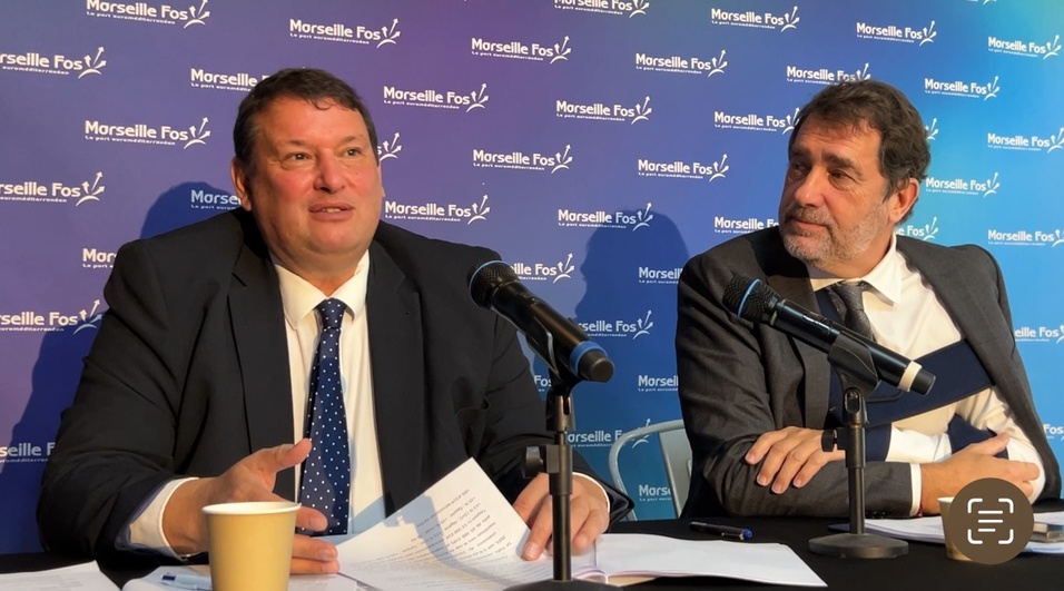 Hervé Martel et Christophe Castaner, ont été reconduits dans leurs fonctions respectives de présidents du directoire et du conseil de surveillance du port de Marseille-Fos. ©LM Hervé Martel et Christophe Castaner, ont été reconduits dans leurs fonctions respectives de présidents du directoire et du conseil de surveillance du port de Marseille-Fos. ©LM