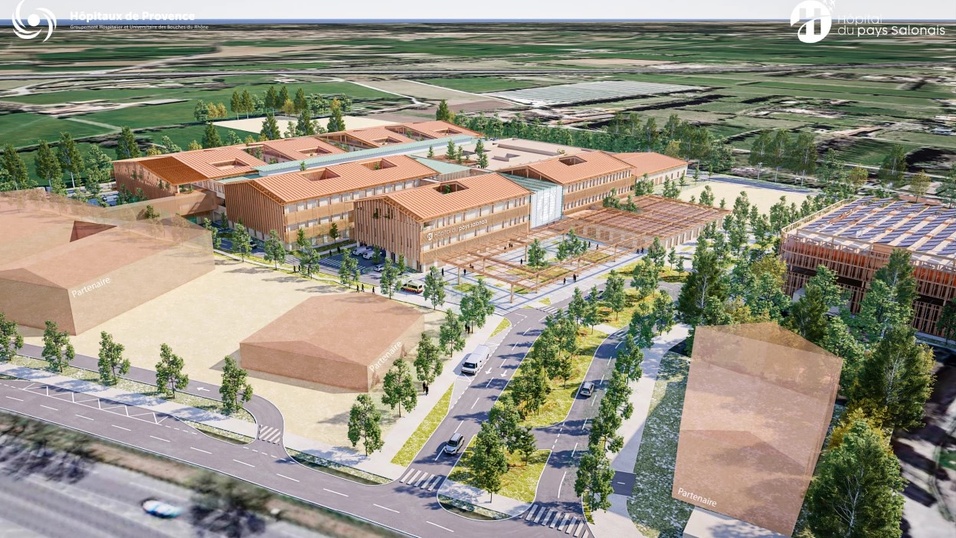 Le projet architectural conçu par l'agence SCAU s'insère dans l'environnement salonais. © SCAU Le projet architectural conçu par l'agence SCAU s'insère dans l'environnement salonais. © SCAU