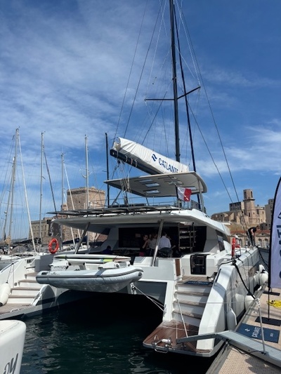 L'un des 16 catamarans de la flotte de Catlante Catamarans. © FB L'un des 16 catamarans de la flotte de Catlante Catamarans. © FB
