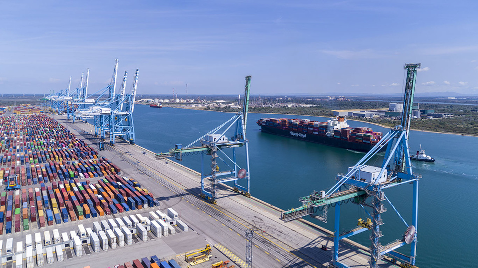 Vue des terminaux Seayard et Eurofos. ©GPMM Vue des terminaux Seayard et Eurofos. ©GPMM