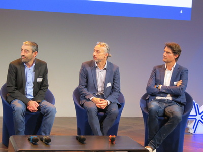 Vincent Casillas (SPearl), Antoine Buat (Digdash) et David Gesbert (Eurecom) ont exposé les enjeux de souveraineté sur lesquels l'Europe pourrait encore se distinguer (Photo JC Barla)