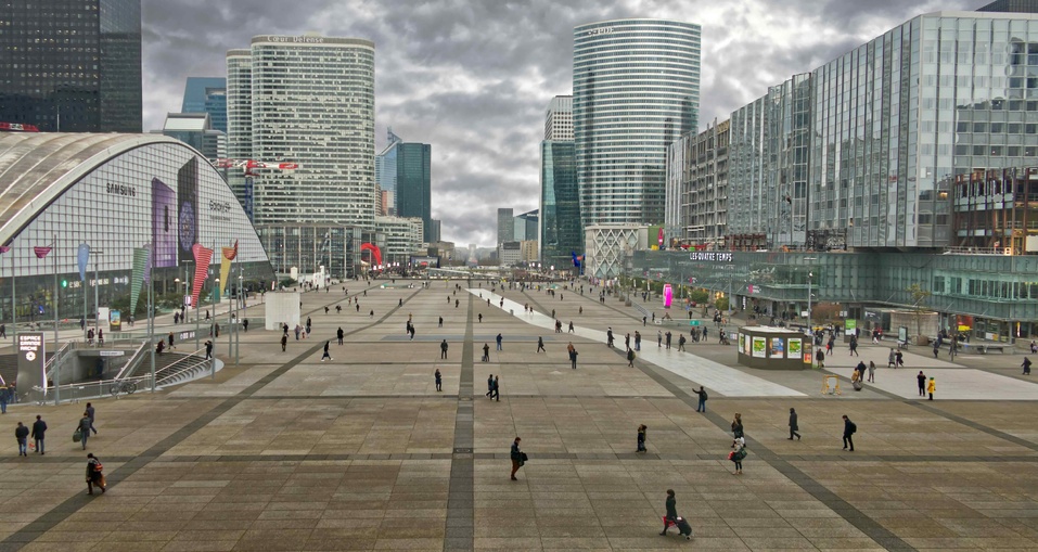 Le quartier de La Défense à Paris. Le quartier de La Défense à Paris.