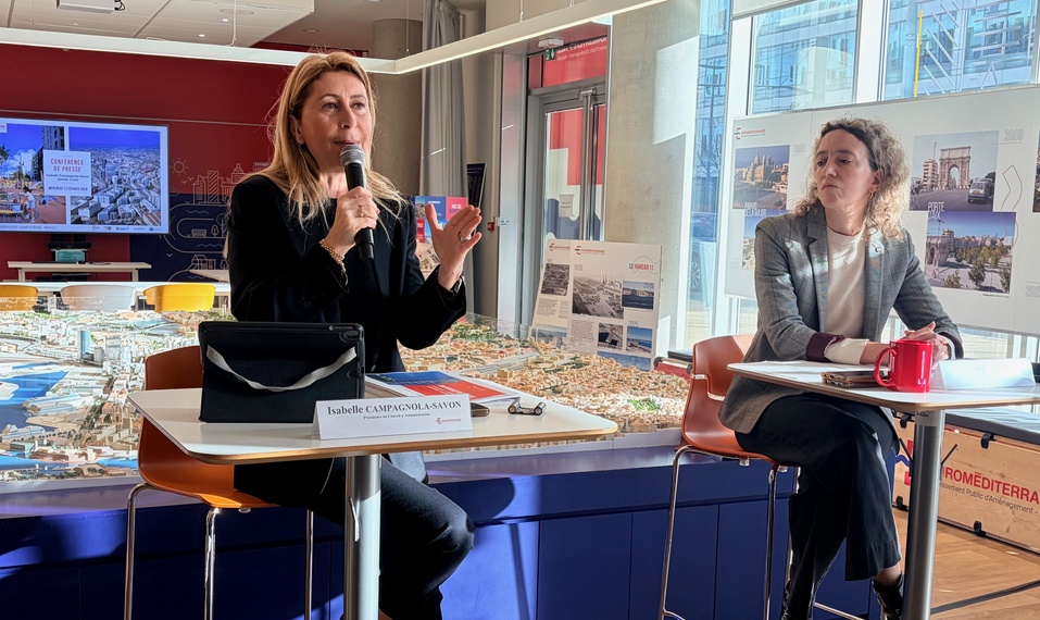 © JP - Isabelle Campagnola-Savon et Aurélie Cousi ont présenté les grands projets 2026 d'Euroméditerranée