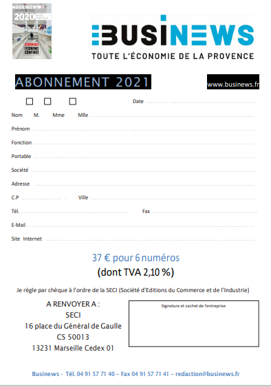 Bulletin d'Abonnement