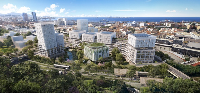 Theodora, un ensemble immobilier confié aux architectes Roland Carta et Eric Galligani ©Carta Associés & AER.