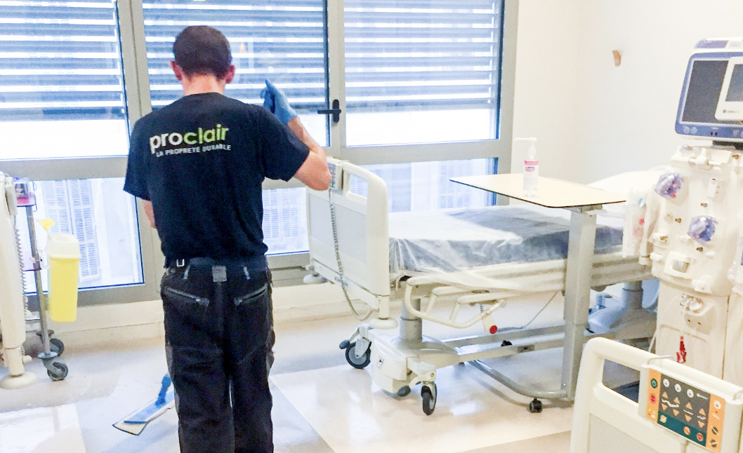 Intervention dans le secteur de la santé.