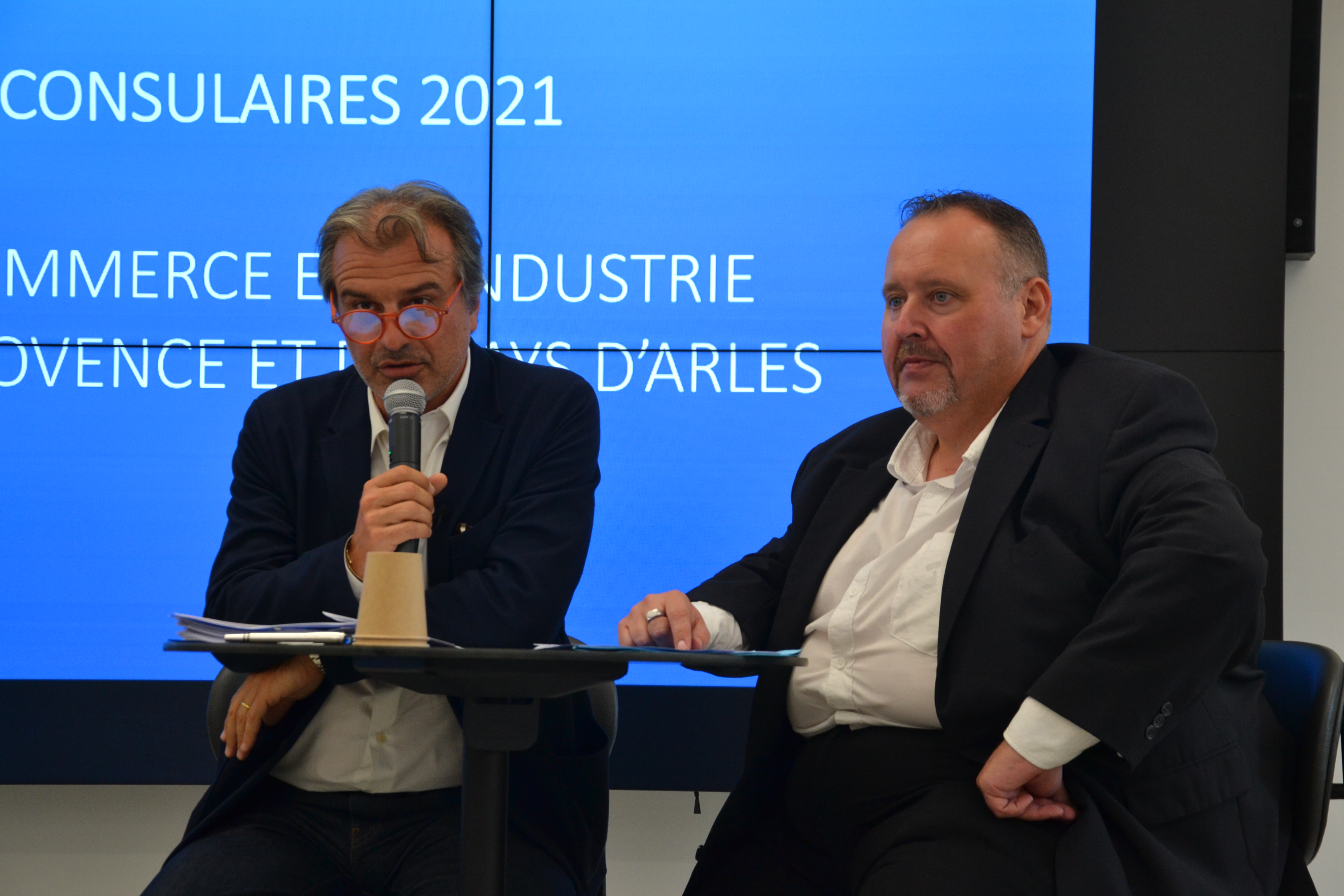 Les deux présidents sortants, Jean-Luc Chauvin (CCIAMP) et Stéphane Paglia (CCIPA) seuls candidats sur leur territoire pour un nouveau mandat (photo : F.Dubessy)