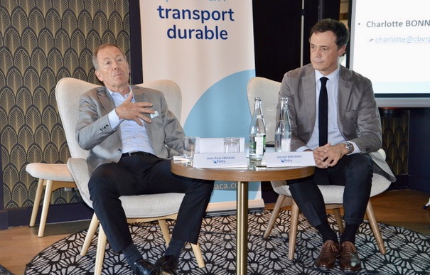 Jean-Paul Lieutaud, président de la FNTV en région PACA. Laurent Benvenuti, délégué régional de la Fédération nationale du transport de Voyageurs. ©NBC