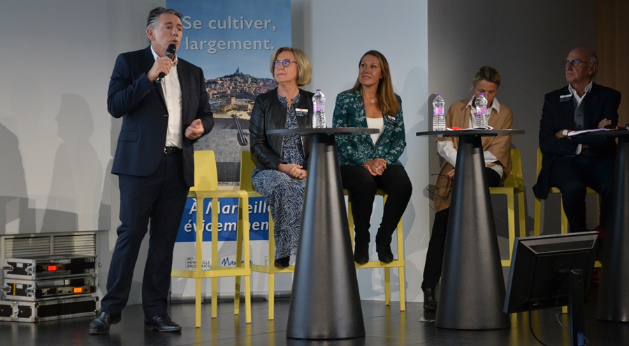 Autour de Maxime Tissot et de Marc Thépot, l'équipe de l'OMTCM se félicite du renforcement de l'attractivité de la cité phocéenne (photo : F.Dubessy)